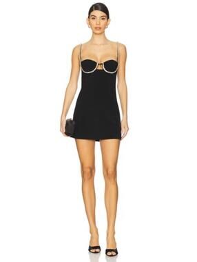 MAJORELLE Blaire Mini Dress in Black
